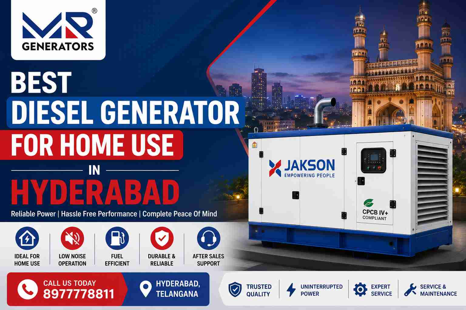 Best Diesel Generator for Home Use in Hyderabad