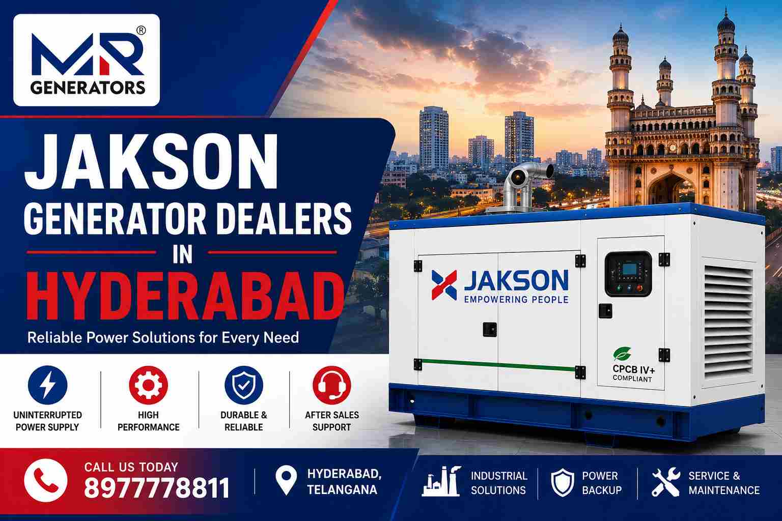 Jakson Generator Dealers in Hyderabad